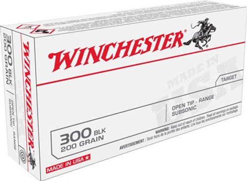 Winchester .300 AAC Blackout 200gr Open Tip Subsonic Bullets