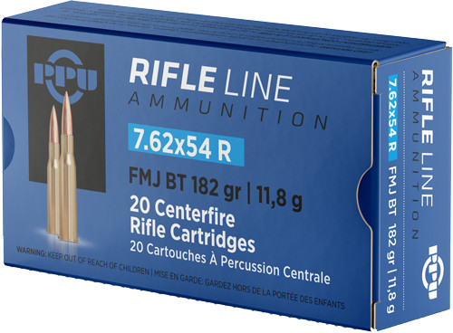 PPU 7.62x54R 182gr FMJ Ammo