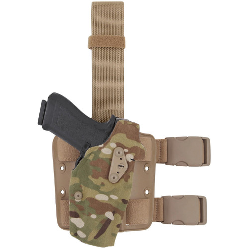 Safariland, 6354DO QLS 19 Fork, Tactical Holster, Right Hand, MultiCam, Fits Glock 17 22 with X300U