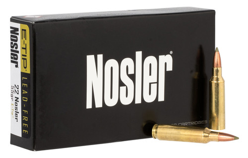 Nosler .22 Nosler 55gr Expansion Tip Lead-Free Ammo