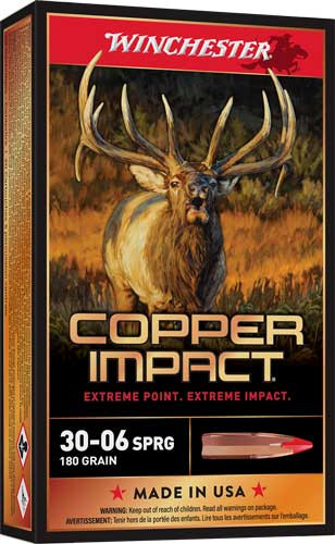Winchester .30-06 Springfield Copper Impact 180gr Copper Extreme Point Ammo