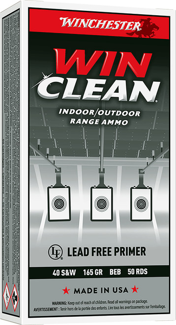 Winchester .40 S&W Super-X 165gr Winclean Brass Enclosed Base Ammo