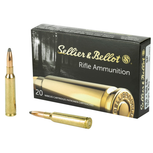 Sellier & Bellot (S&B) SB6555A  Soft Point 131 Grain 6.5x55mm Swedish 2602 fps