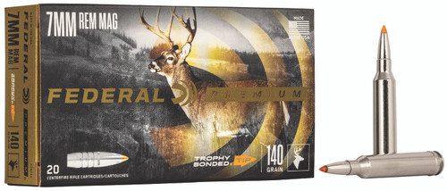 Federal 7mm Remington Mag 140gr Trophy Bonded Tip Ammo