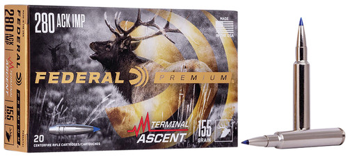 Federal .280 Ackley 155gr Terminal Ascent Ammo