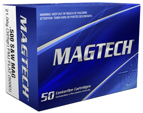 Magtech .500 S&W Mag Sport Shooting 325gr FMJ Flat Ammo