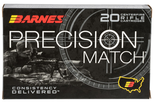 Barnes 30728 Precision Match Open Tip Match Boat Tail 300 Grain .338 Lapua Magnum 2600 fps