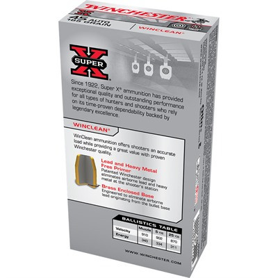 Winchester WC451 Super X Winclean Brass Enclosed Base 185 Grain .45 ACP/Auto 910 fps