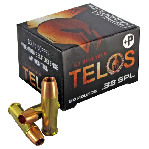 G2 Research G00618 Telos Copper Fracturing Copper Hollow Point 105 Grain .38 Special 1170 fps