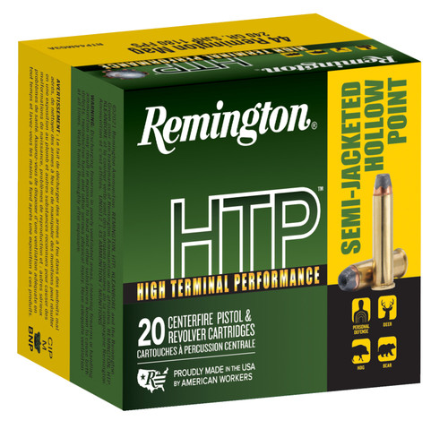 Remington 23010 HTP Semi Jacketed Hollow Point 240 Grain .44 Magnum 1180 fps
