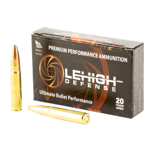 Lehigh Defense LA300HMR125CC Lehigh Defense Controlled Chaos Flat Base Hollow Point 125 Grain .300 HAM'R 2440 fps