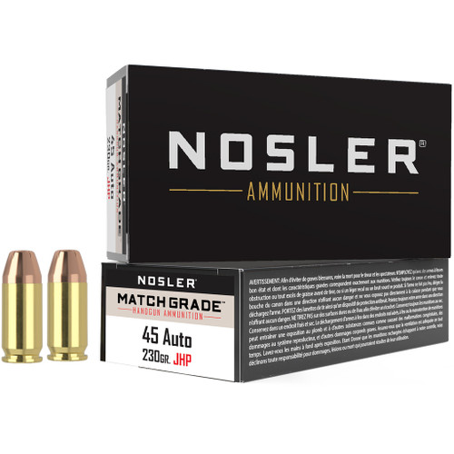 Nosler .45 ACP Assured Stopping Power 230gr JHP Ammo