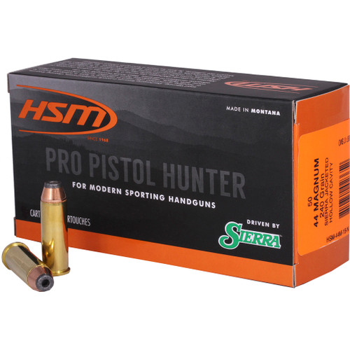 HSM .44 Magnum Pro Pistol 240gr JHC Ammo