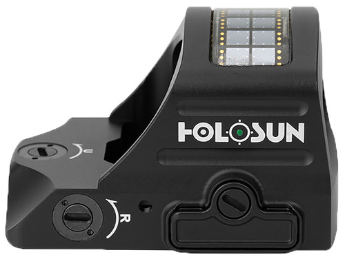Holosun Technologies, 407C-GR-X2, Green Dot, 2 MOA, Black Color, Side Battery, Solar Failsafe