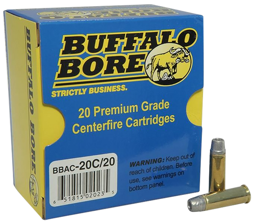 Buffalo Bore Ammunition 20C20 Standard Pressure Strictly Business 38 Special 158 gr Lead Semi-Wad Cutter Hollow Point 20 Per Box/ 12 Cs