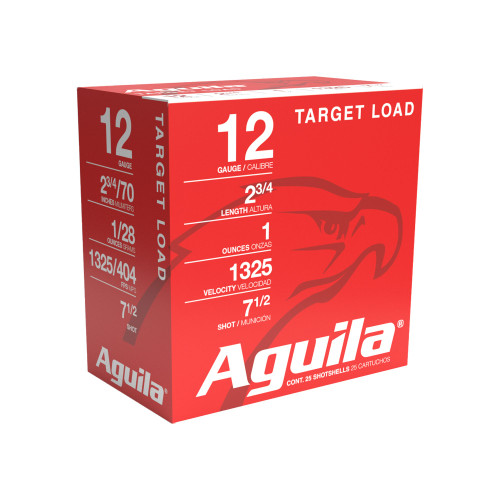 Aguila Target Load 12 Gauge 2 3/4" 1 oz #7.5 Shot Aguila Target Load 12 Gauge 2 3/4" 1 oz #7.5 Shot