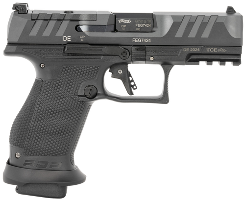 Walther Arms 2884976 PDP Pro-E 9mm 18rd 4" Black Steel Slide 18 RDS MAGS