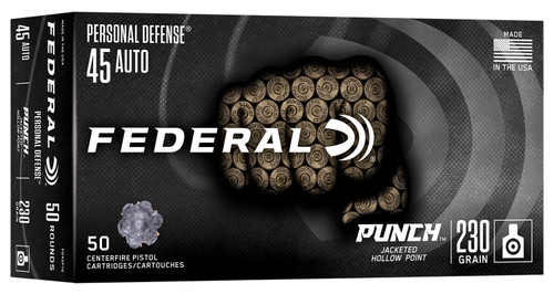 Federal .45 ACP/Auto Punch 230gr JHP Ammo