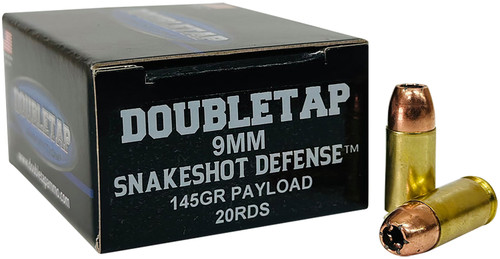 DoubleTap 9mm Luger / Parabellum SnakeShot 145gr JHP Ammo