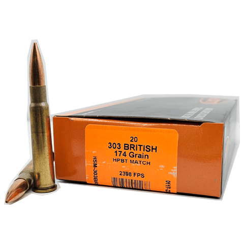 HSM .303 British  174gr BTHP Ammo