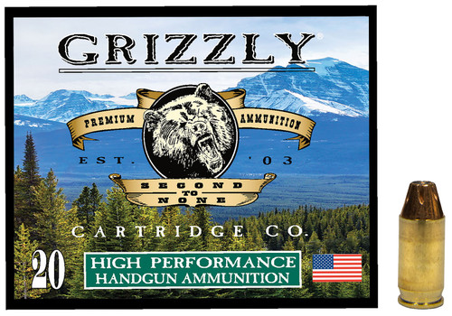 Grizzly Cartridge .380 ACP/Auto +P 90gr JHP Ammo