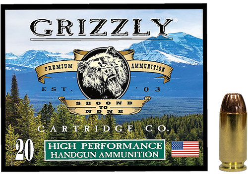 Grizzly Cartridge .40 S&W Hollow Point 200gr JHP Ammo