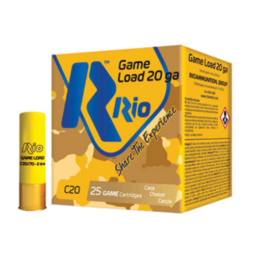 Rio Ammunition Game Load Light 20 Gauge 2.75 in 1 oz #8
