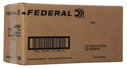 Federal .223 Remington American Eagle 55gr FMJ 1000 Rounds