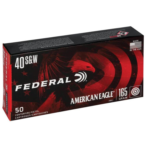 Federal AMERICAN EAGLE 40 S&W 165GR FMJ