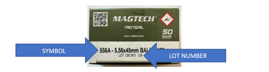 Magtech® 5.56 x 45mm Ball M193 Ammunition Recall