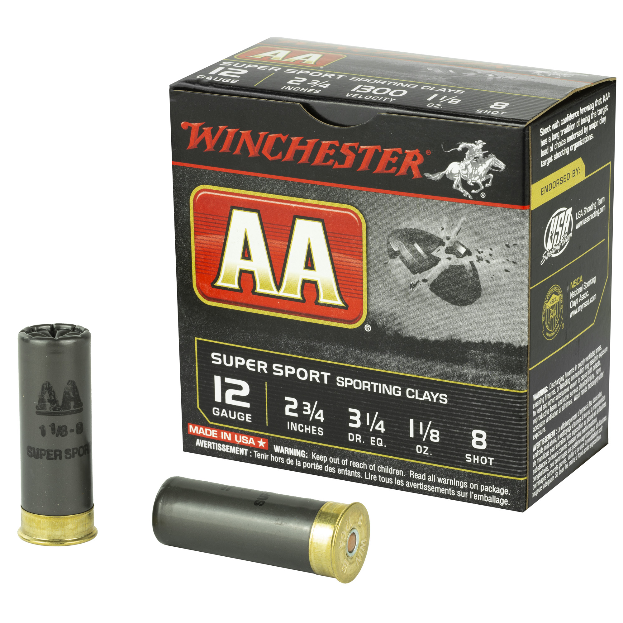 Winchester AA Sporting Clay 12 Gauge 2 3/4