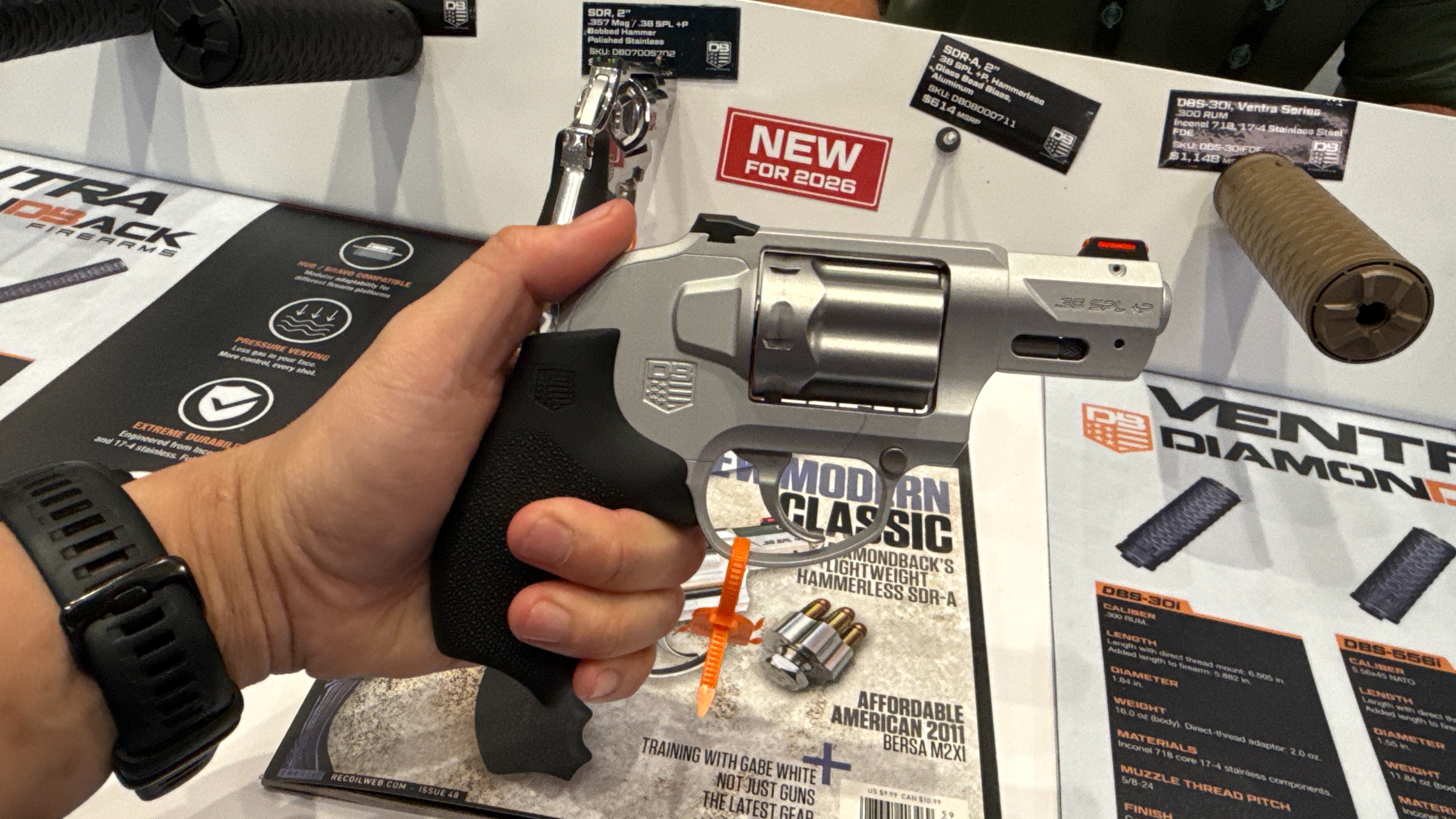 SHOT Show 2026: Diamondback Firearms Expands Revolvers, Suppressors & the .338 ARC Platform