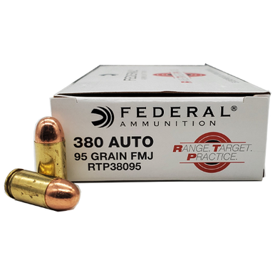 eral RTP38095 Range And Target 380 ACP 95 Gr Full Metal Jacket (FMJ) Ammo