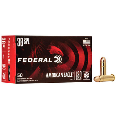 eral .38 Special American Eagle 130gr FMJ Ammo