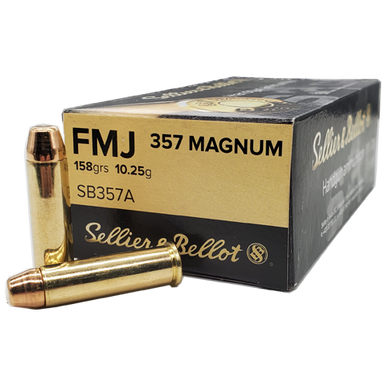 lier & Bellot 357 Mag 158gr FMJ Ammo