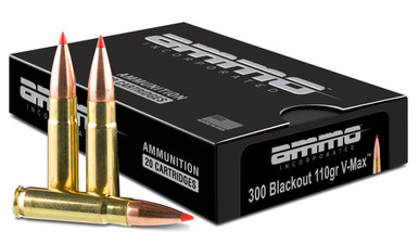 o Inc 300B110VMX .300 AAC Blackout 110 Gr V-Max Ammo