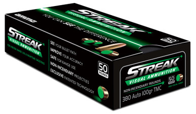 O INC STREAK AMO 380 AUTO 100GR TMC GREEN Ammo