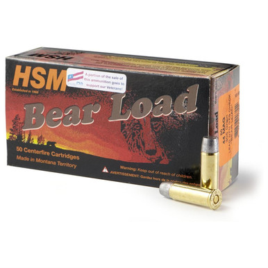  HSM4415N Bear Load 44 Rem Mag 305 Gr Wide Flat Nose (WFN) Ammo