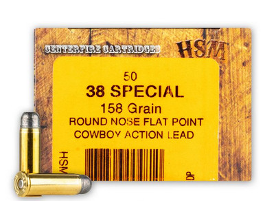  .38 Special Cowboy Action 158gr RNFP Ammo