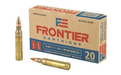 ntier Cartridge FR320 Rifle 5.56x45mm NATO 75 Gr Boat Tail Hollow Point Match Ammo