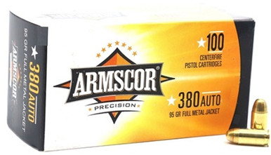 SCOR .380 Auto 95gr FMJ Ammo