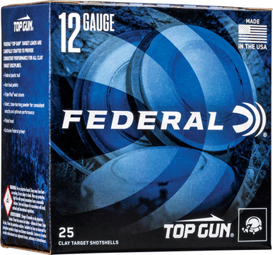 eral Top Gun Shotgun 12 Gauge (12 Ga.) 2.75 In. 1 1/8 Oz. 7.5 Shot 25 Rd. Ammo