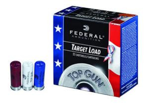 eral Top Gun Target Load Patriot Edition 12 Gauge 2.75 1 1/8 Oz #8 Shot Ammo