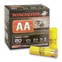 chester AA Target Load 20 Gauge (20 Ga.) 2.75 In. 7/8 Oz. 8 Shot 25 Rd. Ammo