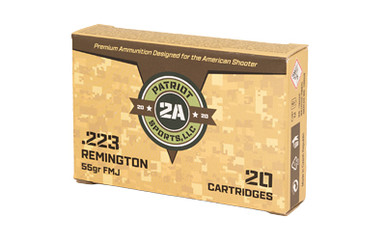  Patriot 223 Remington 55gr Ammo