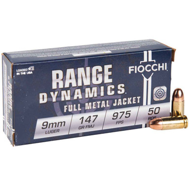 cchi Training Dynamics Centerfire Handgun 9mm 147 Gr. FMJ 50 Rd. Ammo