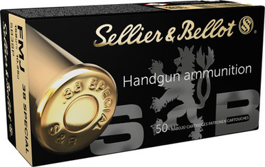 lier & Bellot (S&B) SB38P Full Metal Jacket 158 Grain .38 Special 889 Fps Ammo