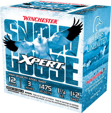 chester WXS12312 Xpert Snow Goose 12 Gauge 3 1-1/4oz #1/2 1475 Fps Ammo