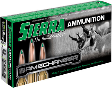 rra A433005 GameChanger Sierra Tipped GameKing 130 Grain 6.5mm Creedmoor 2950 Fps Ammo