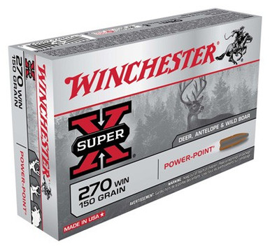 chester X2704 Super-X Power-Point 150 Grain .270 Winchester 2850 Fps Ammo